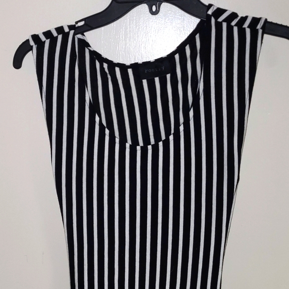 Poetry black and stripe maxi dress. - Picture 2 of 4